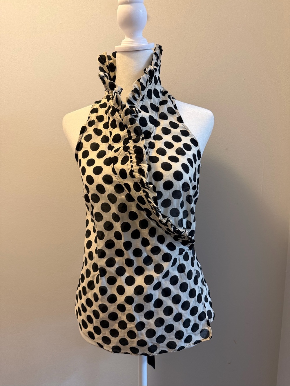 Zara Black and White Polka Dot Kids Skirt